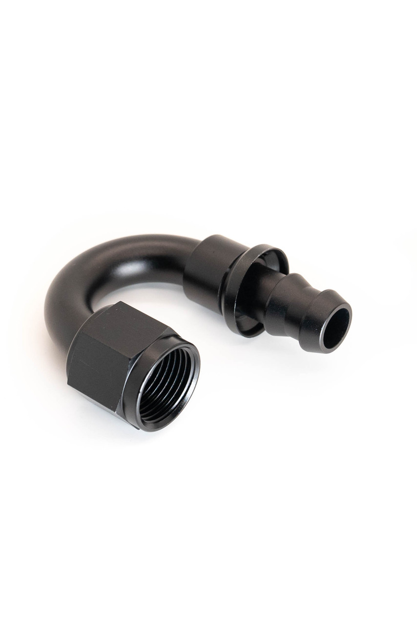 180POHFB 180 Degree Push On Hose Fittings -6AN