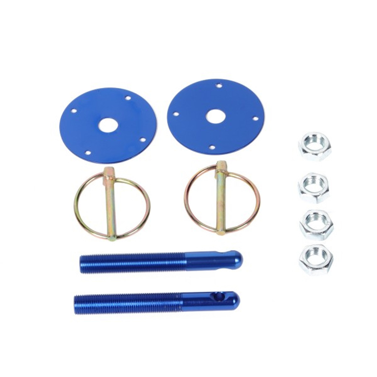 ACHPB Aluminum Colored Hood Pin Kit - Blue