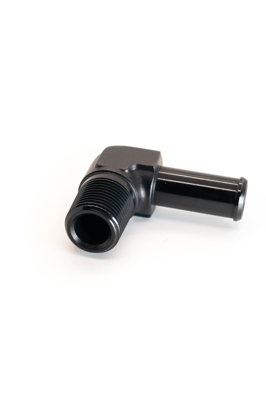AN2694-1__02161 Barb to NPT -90 Degree 3/8 Hose to 1/2 NPT