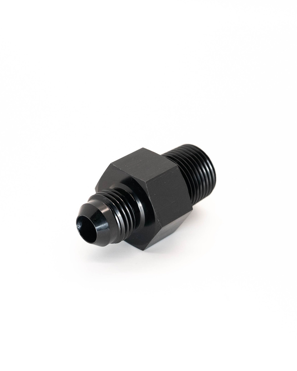 ANNPTM18 AN to NPT Male with 1/8 NPT Port -8AN to 3/8"