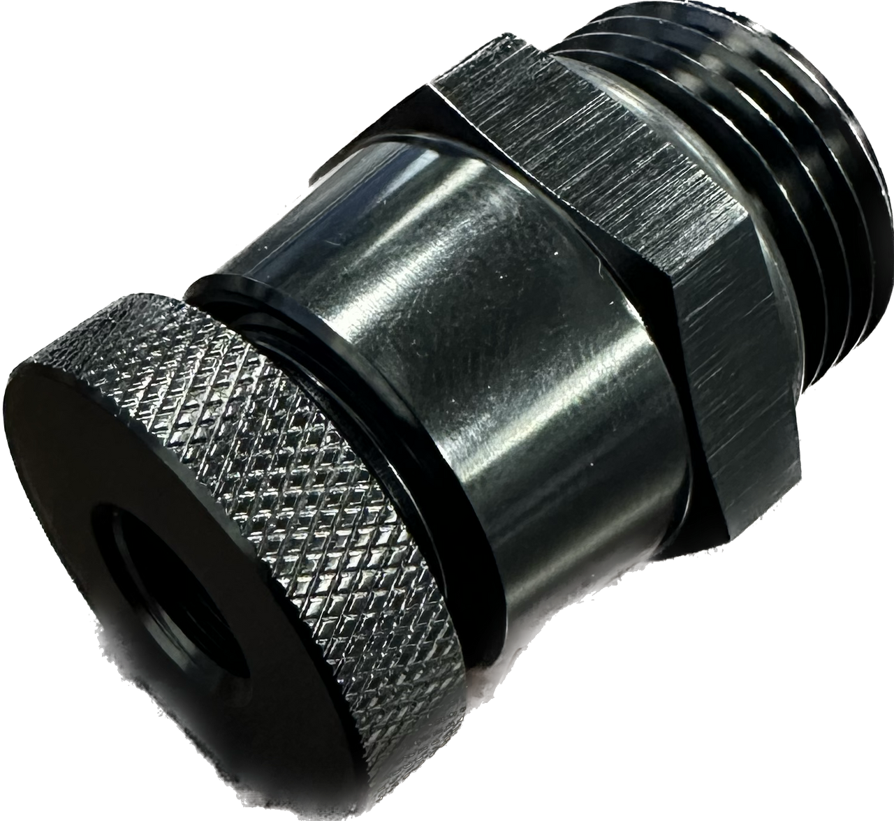 Billet Aluminum Drain Valve, -10 ORB, 1/8" NPT