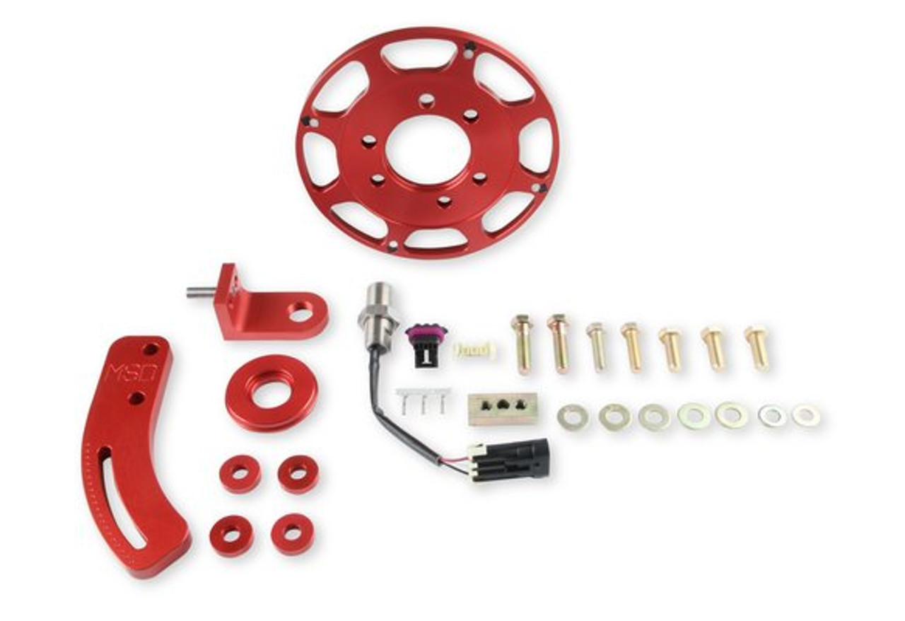 MSD Crank Trigger Wheel Kit - Flying Magnet - Hall-Effect -SBC- 7 Inch