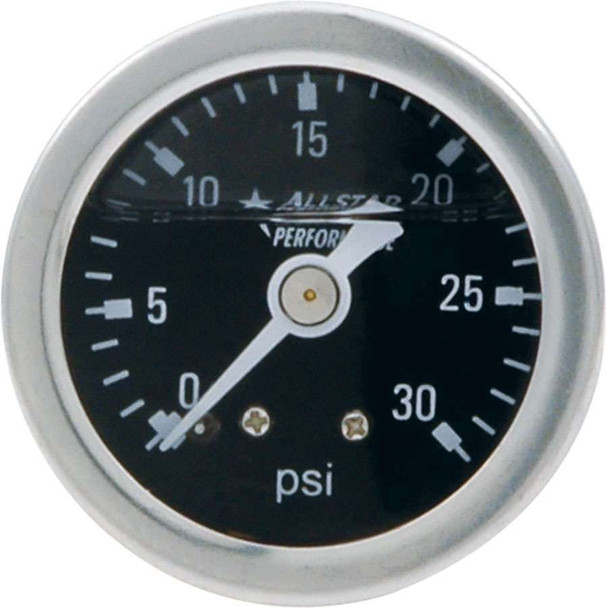 MFPG030LF Mini Fuel Pressure Gauge 0-30 PSI, Liquid Filled