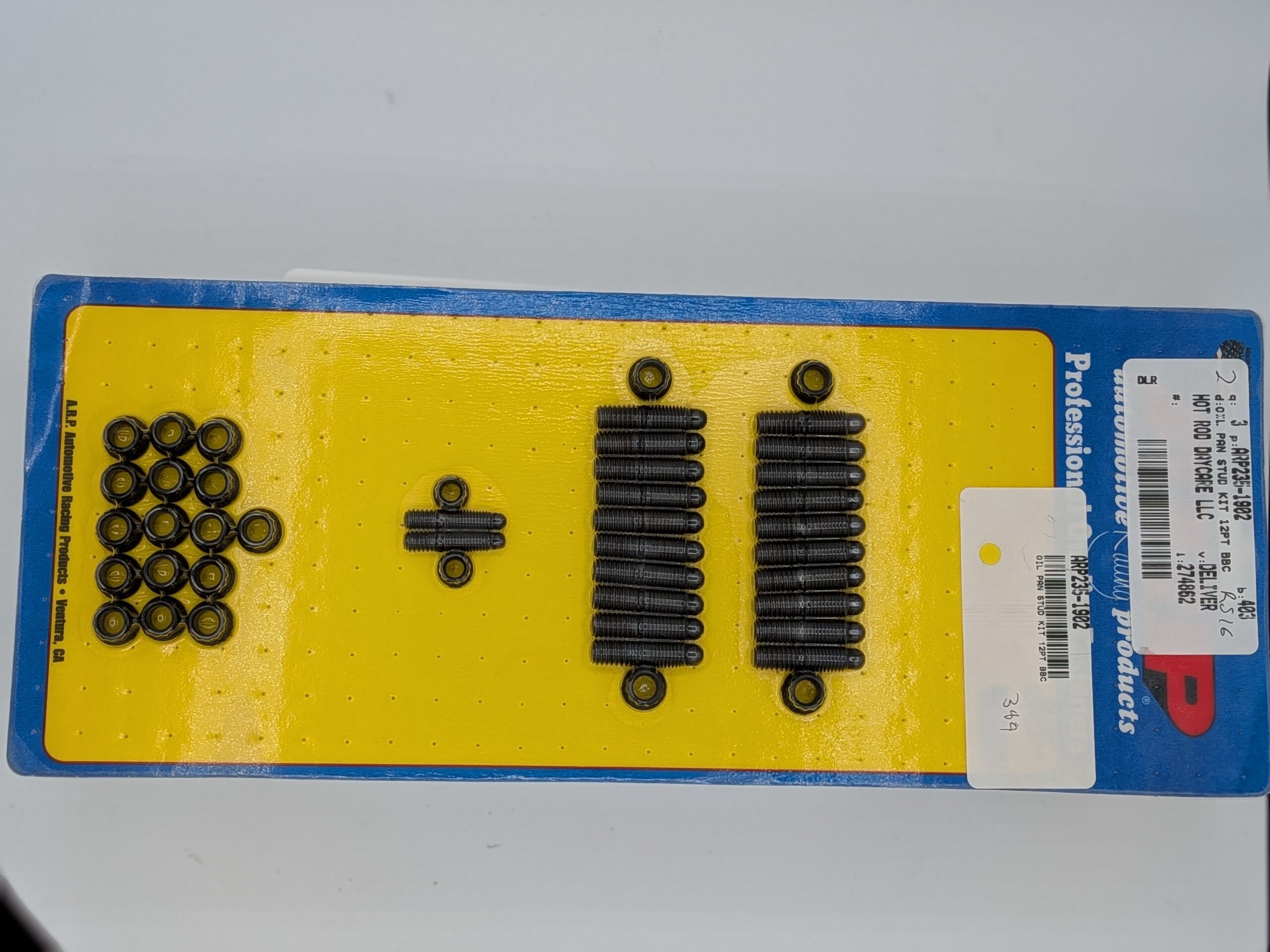 ARP Oil Ebay-2 ARP Oil Pan Stud Kit (P/N 235-1902) for BBC