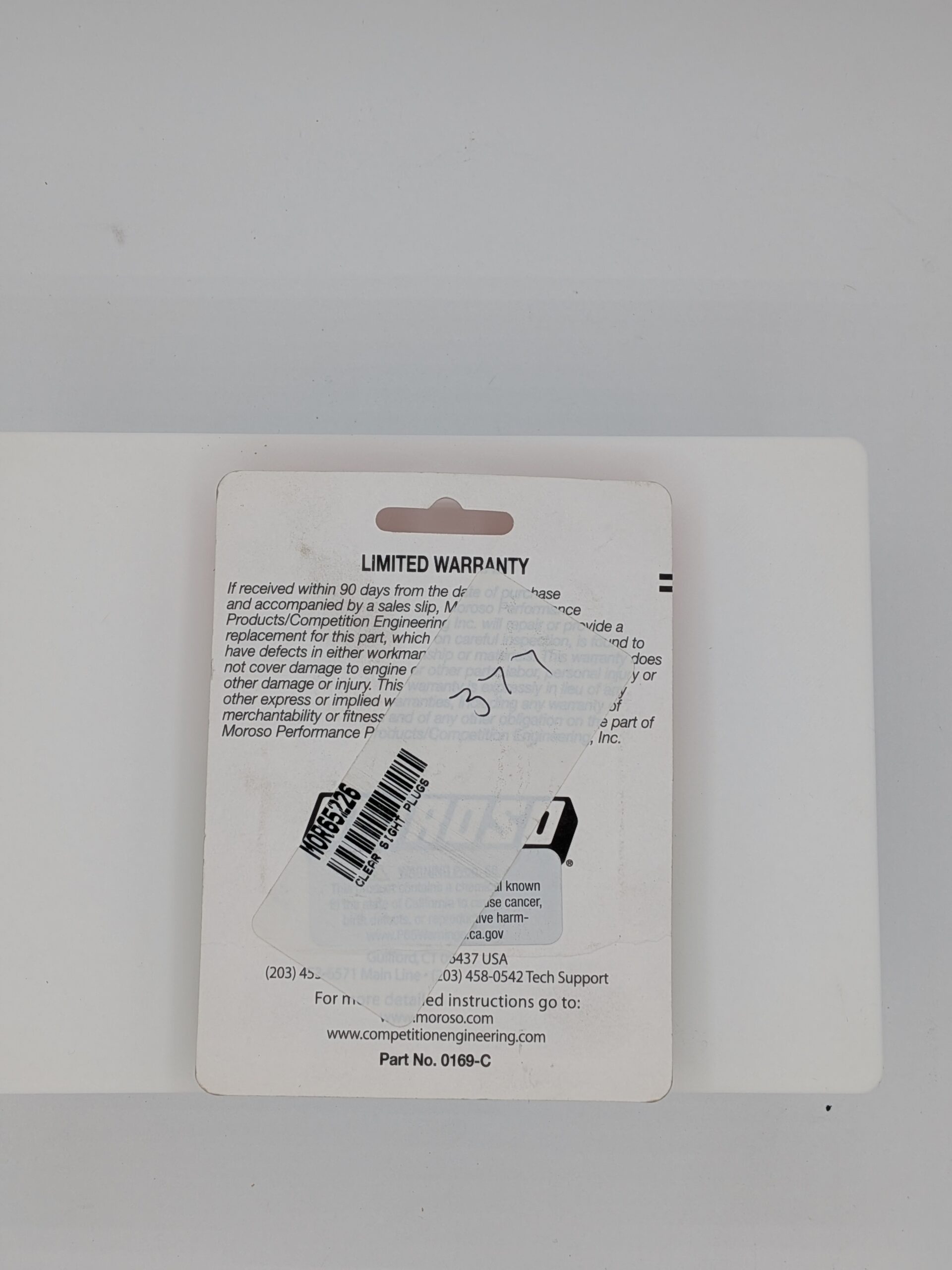 Moroso Clear Ebay-3 Moroso Clear Sight Plugs (P/N 65226)