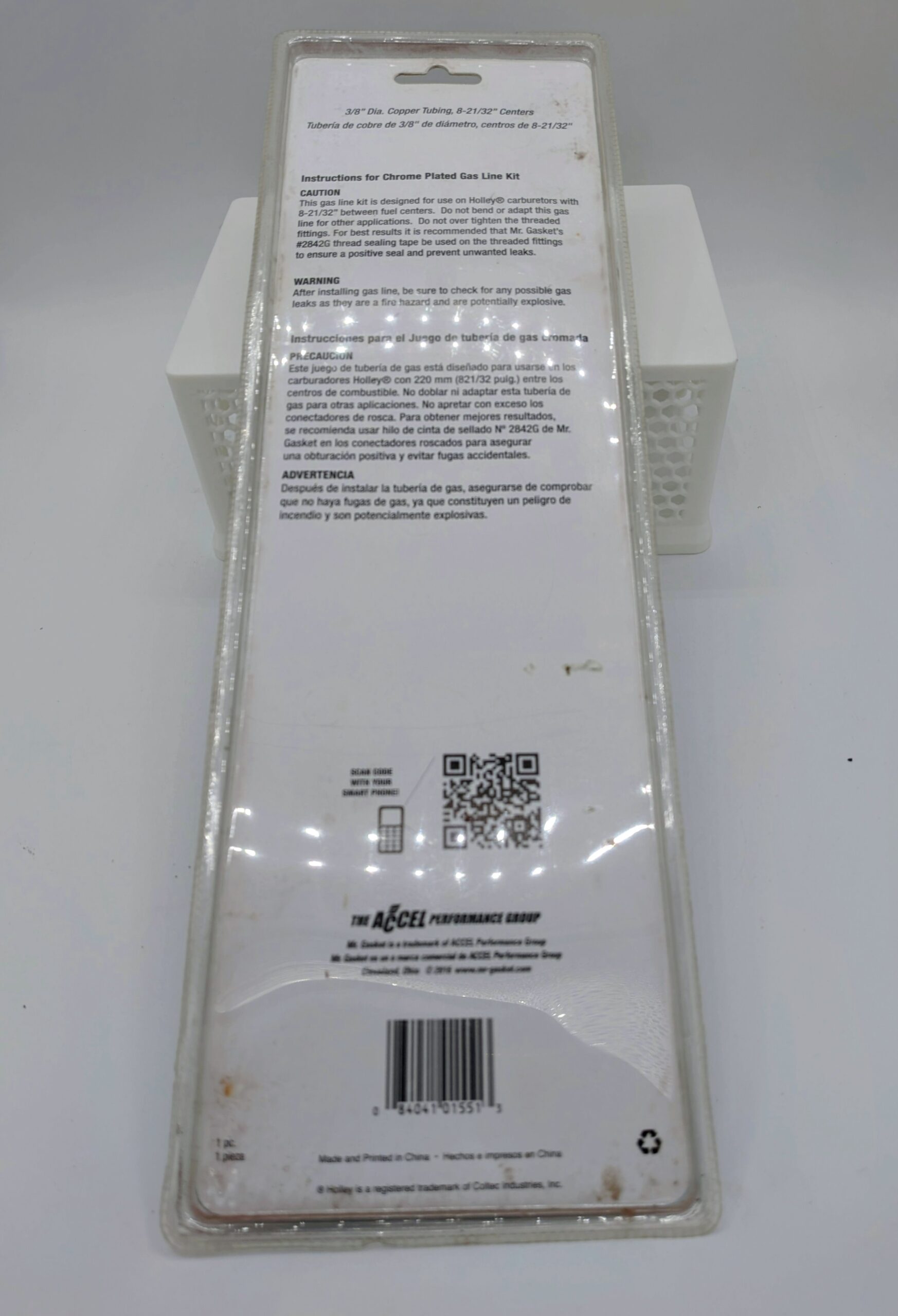 Mr. Gasket 1551 Ebay-2 Mr. Gasket Chrome Gas Line Kit (P/N 1551)