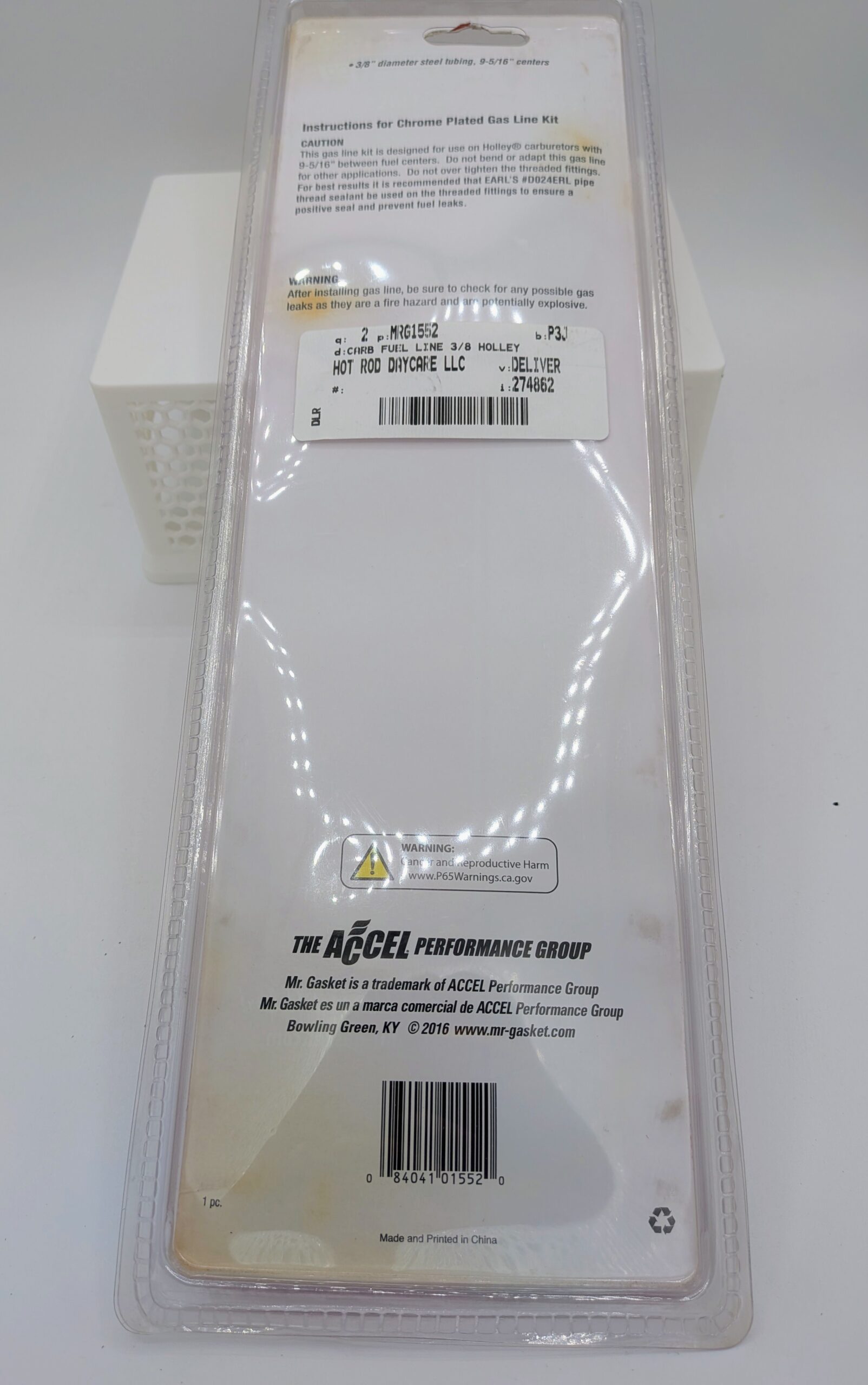 Mr. Gasket 1552 Ebay-2 Mr. Gasket Chrome Gas Line Kit (P/N 1552)