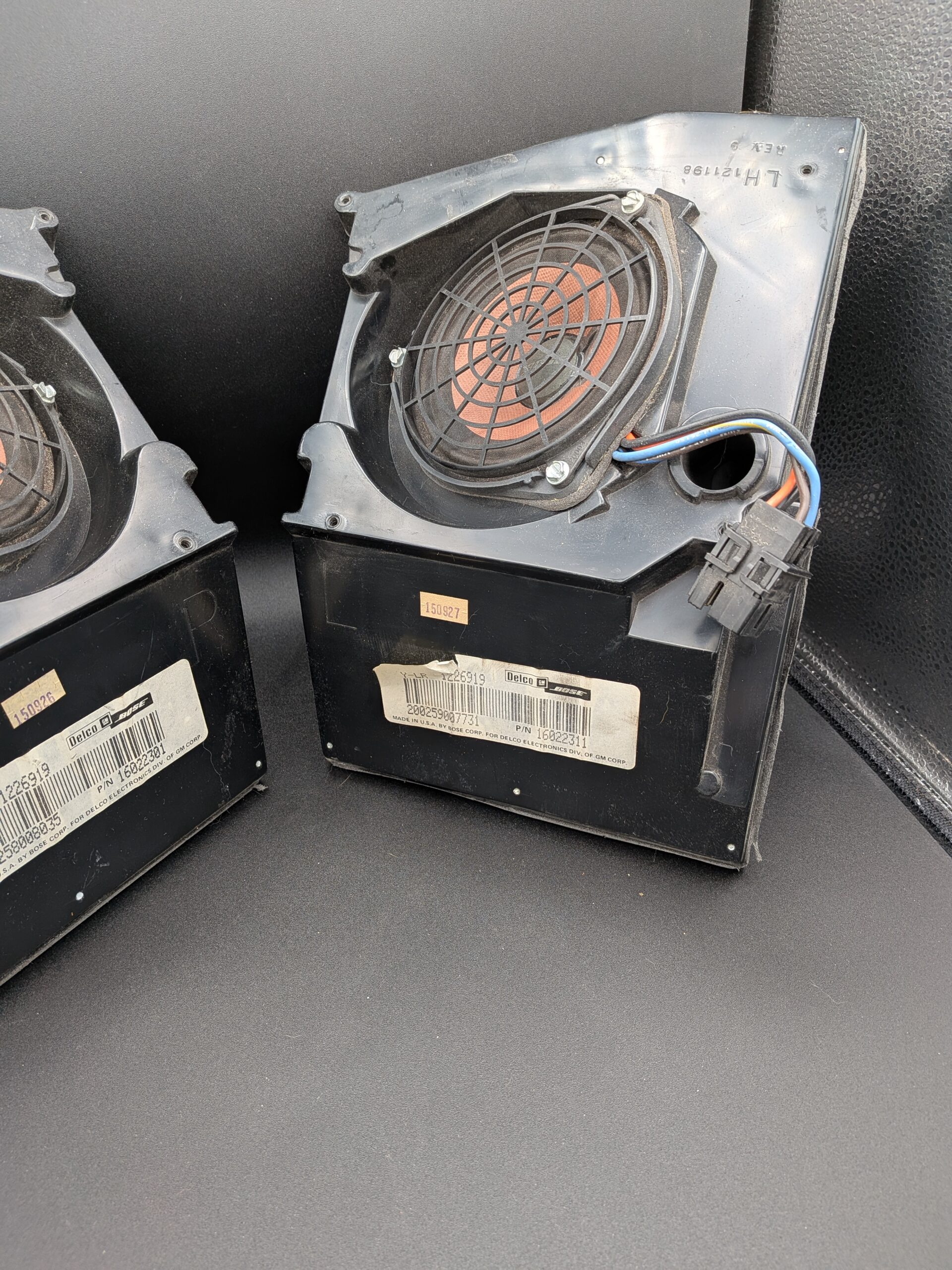 PXL_20251209_213805465 Factory Correct Front and Rear Speakers (GM P/N 16022281 & 16022301)
