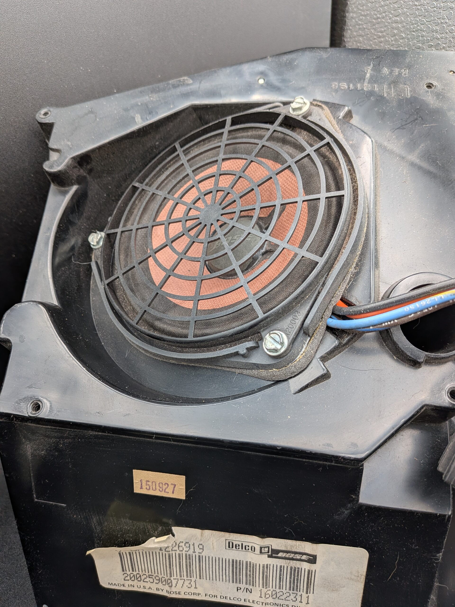 PXL_20251209_213830377 Factory Correct Front and Rear Speakers (GM P/N 16022281 & 16022301)