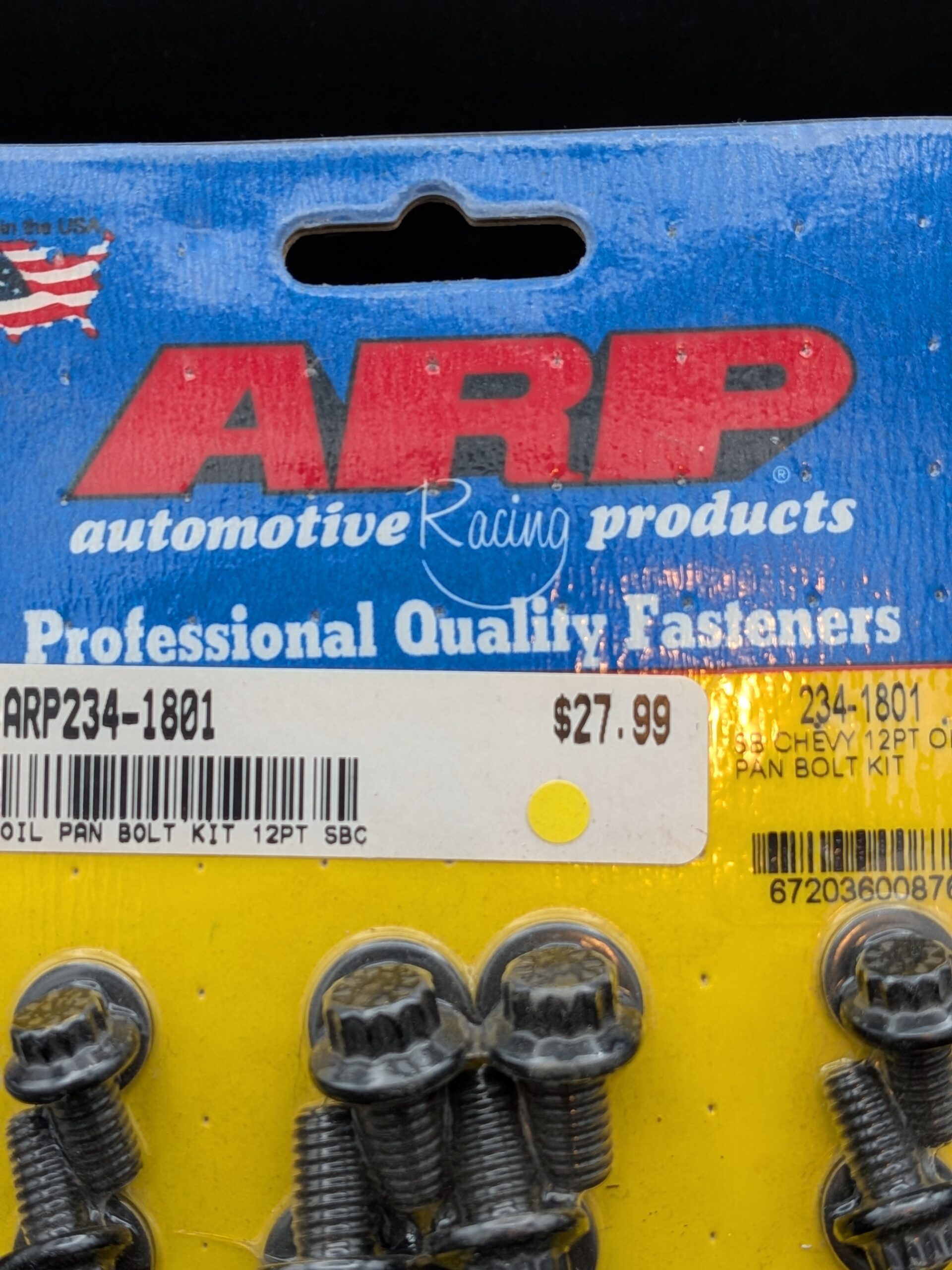 PXL_20251210_182418428.PORTRAIT.ORIGINAL ARP Oil Pan Bolt Kit for SBC P/N 234-1801