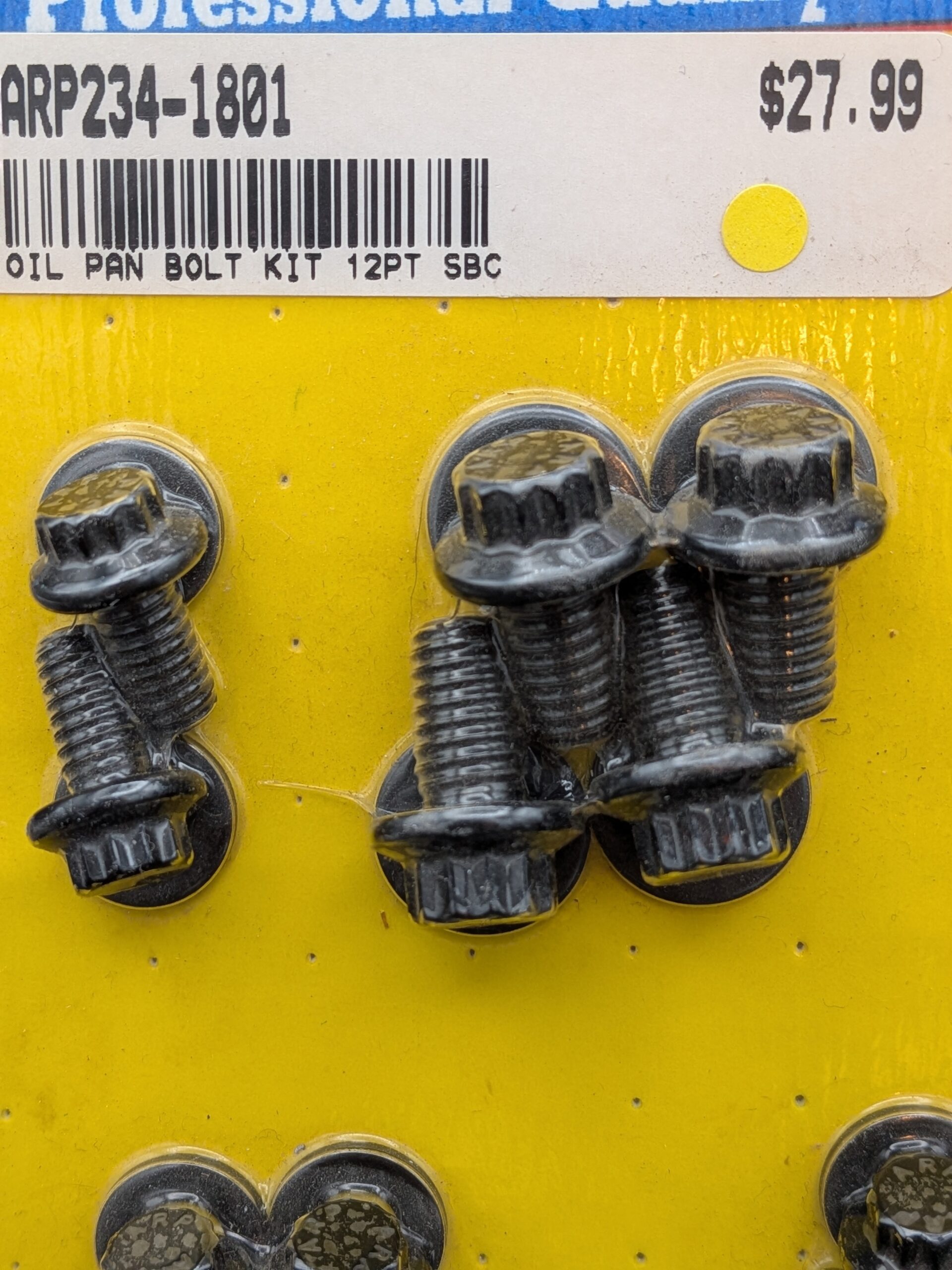 PXL_20251210_182420534.PORTRAIT.ORIGINAL ARP Oil Pan Bolt Kit for SBC P/N 234-1801