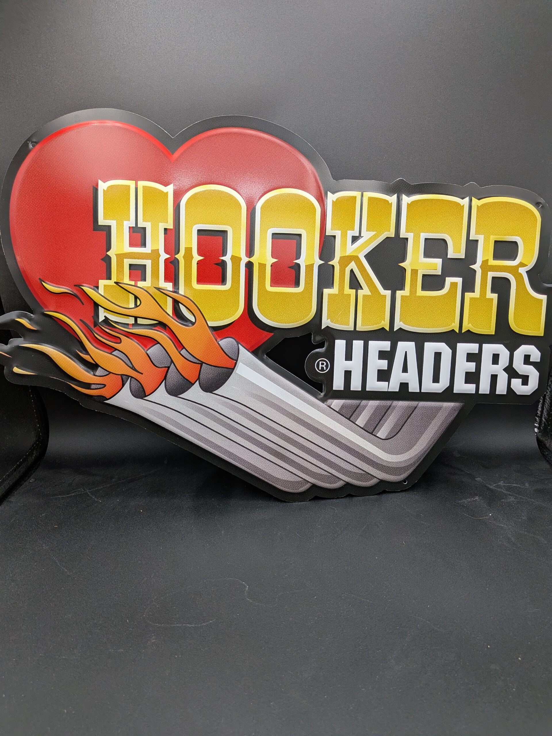 PXL_20251210_221009214 Hooker Headers Metal Sign (P/N: 10145HKR)
