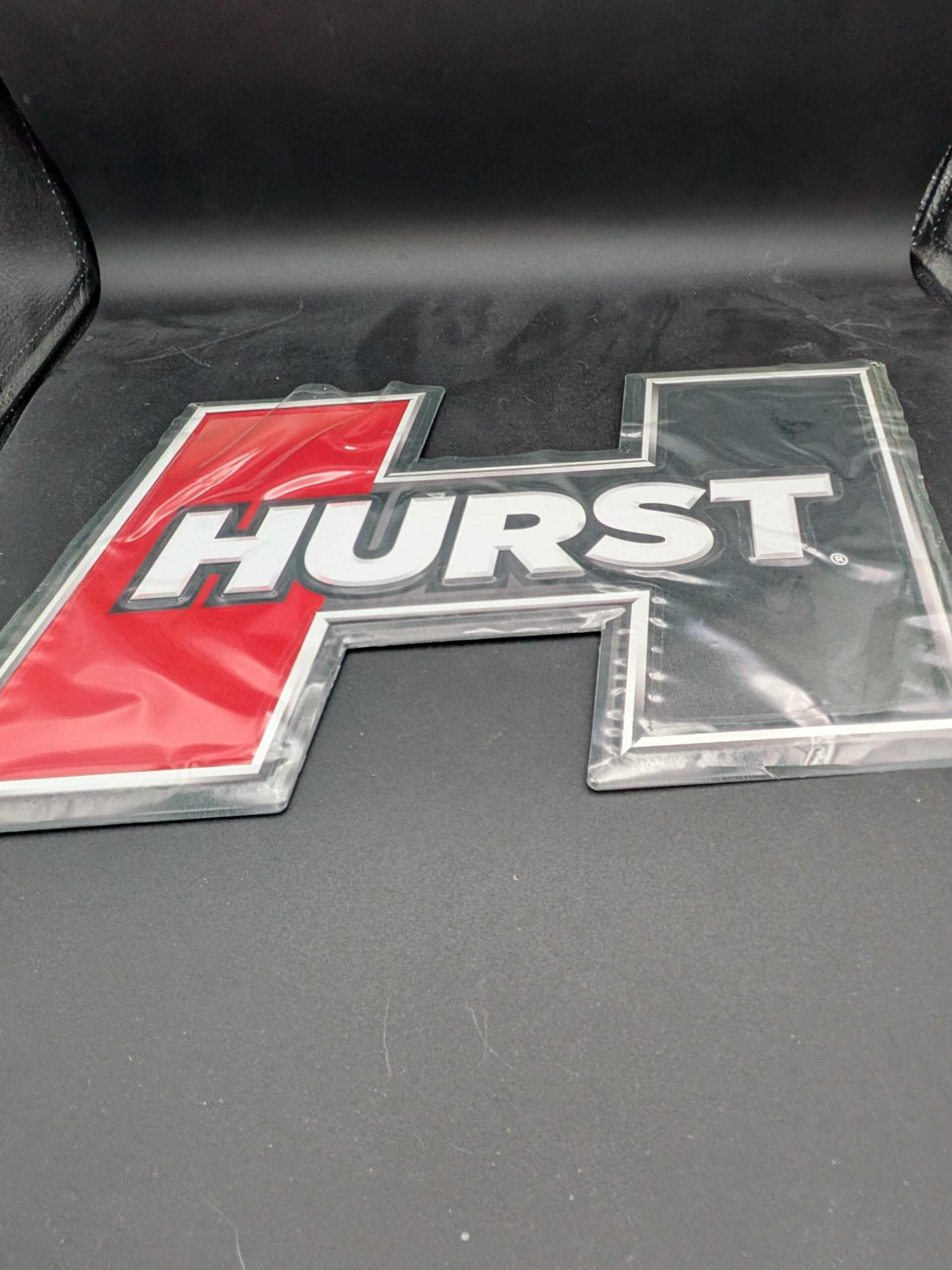 PXL_20251210_221148465 Hurst Embossed Metal Sign (P/N 669966)