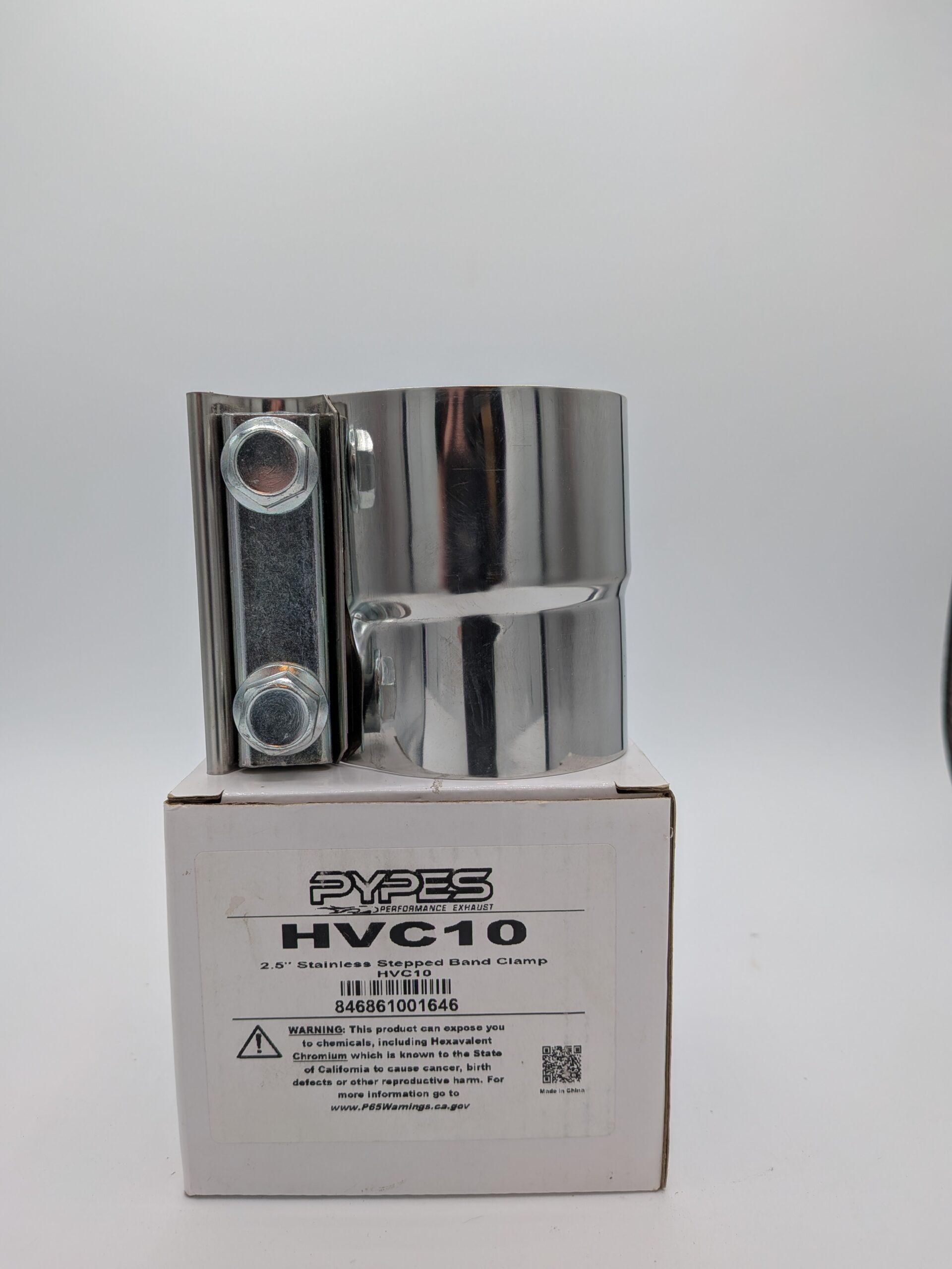 Pypes Ebay-1 Pypes 2.5" Stainless Steel Stepped Clamp (HVC10)