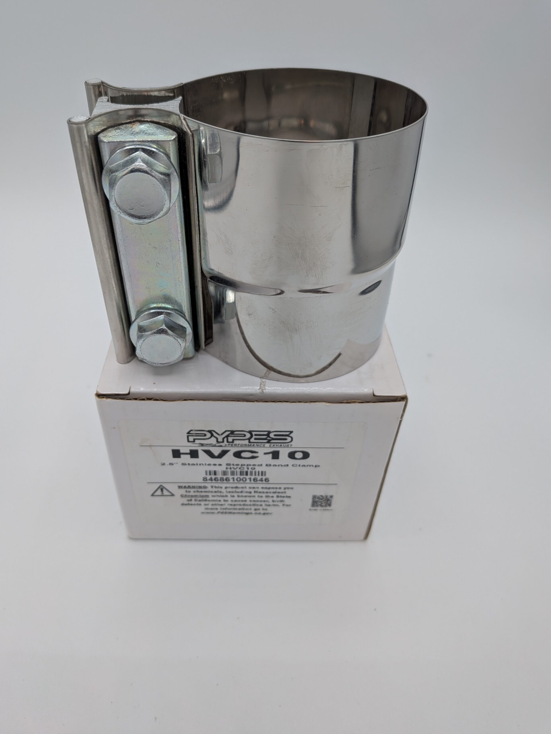 Pypes Ebay-2 Pypes 2.5" Stainless Steel Stepped Clamp (HVC10)