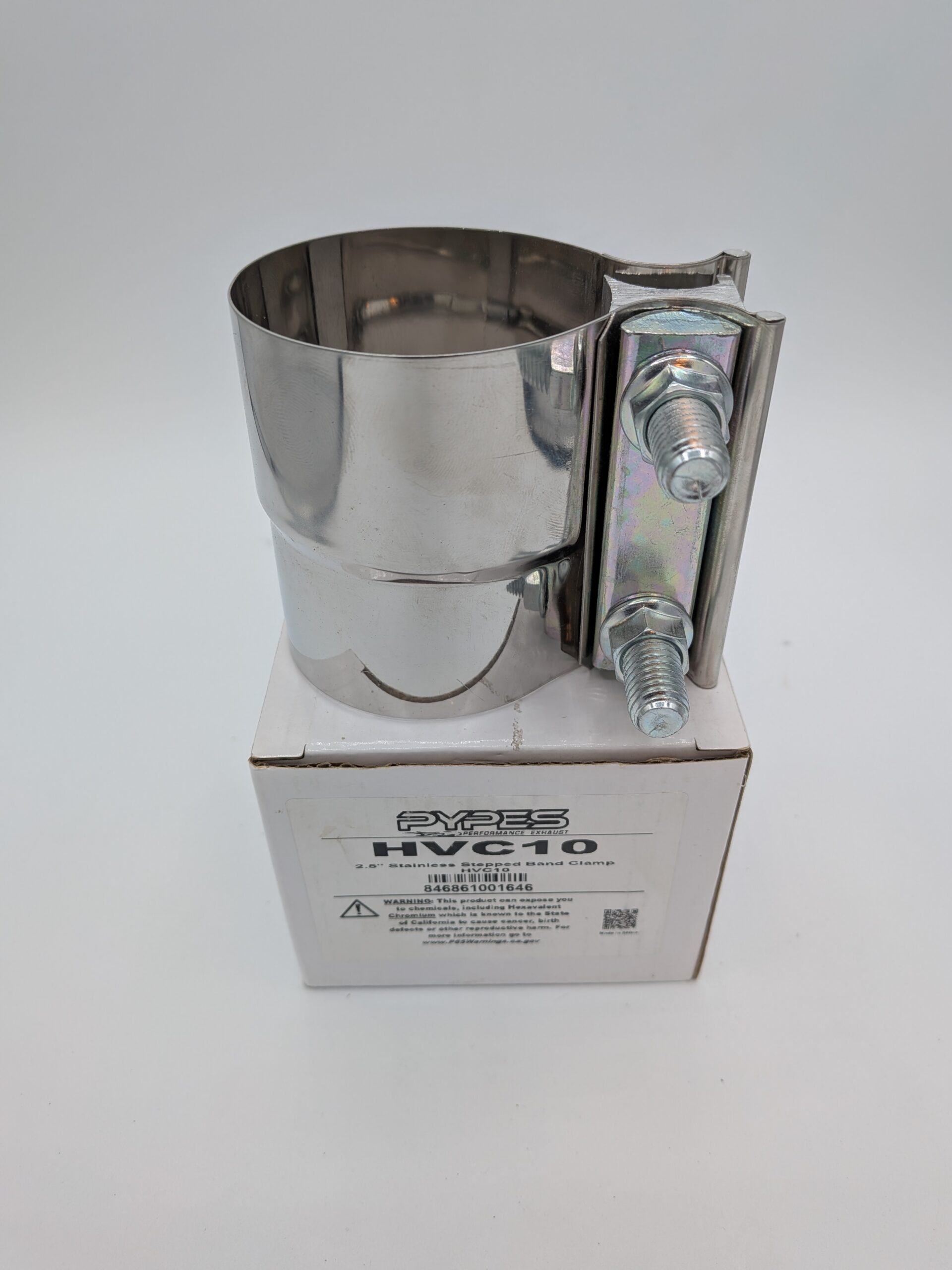 Pypes Ebay-4 Pypes 2.5" Stainless Steel Stepped Clamp (HVC10)